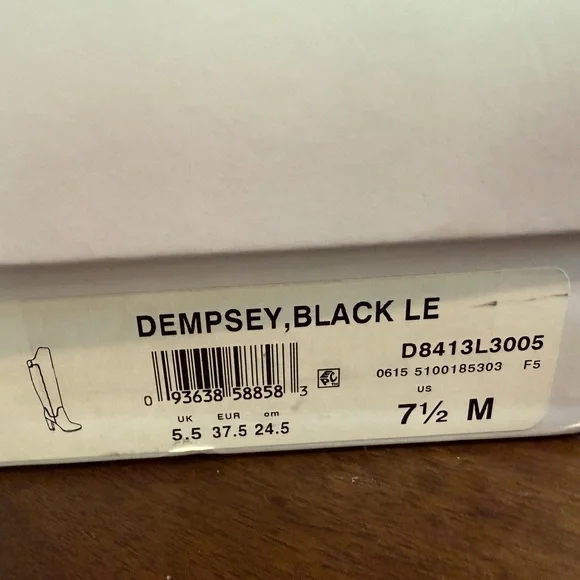 Vince Black Italian Leather Heeled Dempsey Boots - Picture 5 of 13